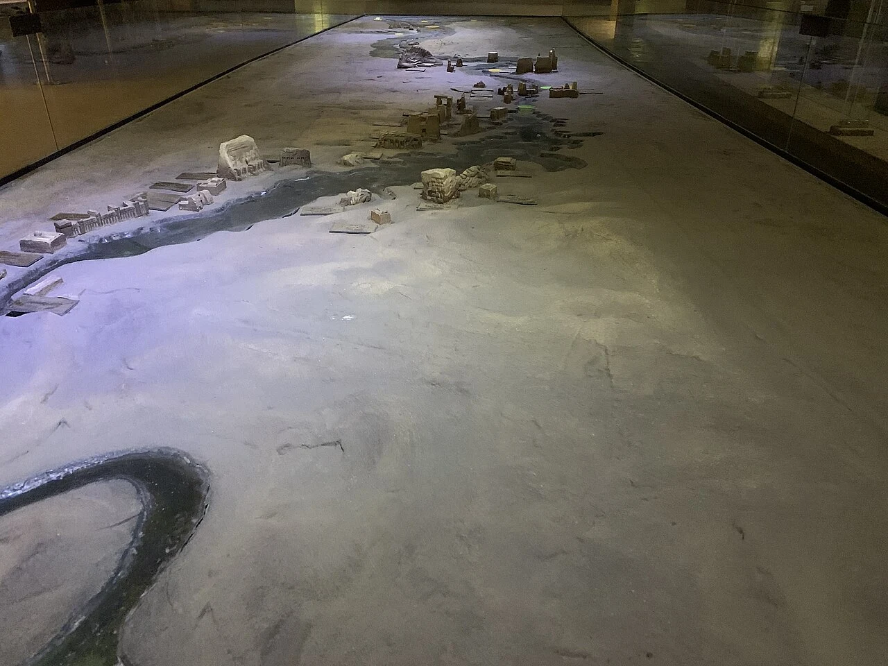 A model of the Nile Valley displayed in the Nubian Museum in Aswan