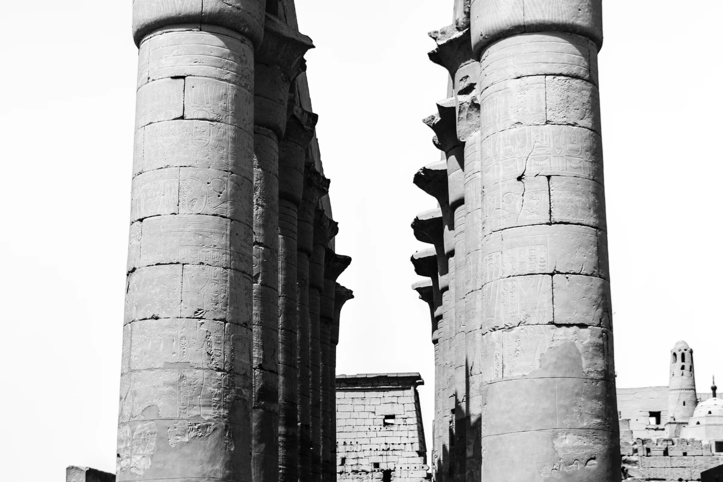 Ancient temple ruins beside the Nile