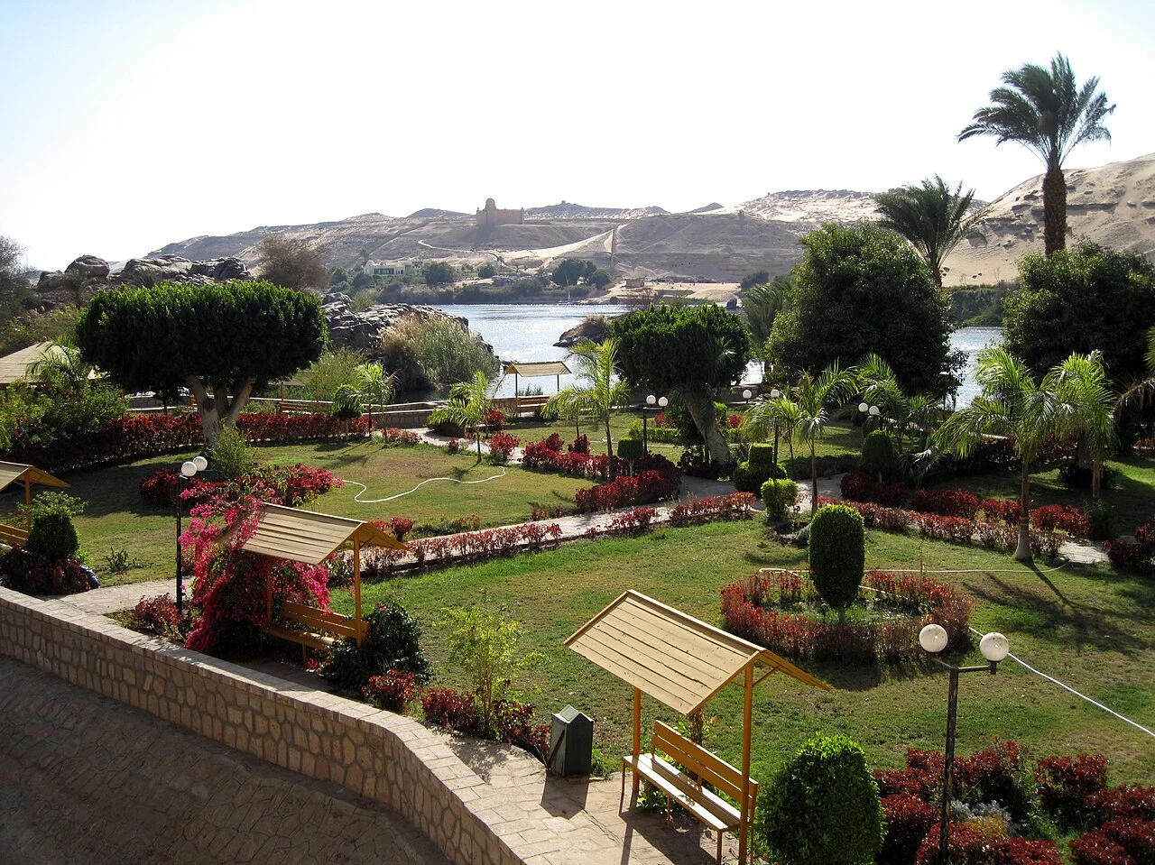 The Botanical Garden on Kitchener Island in Aswan
