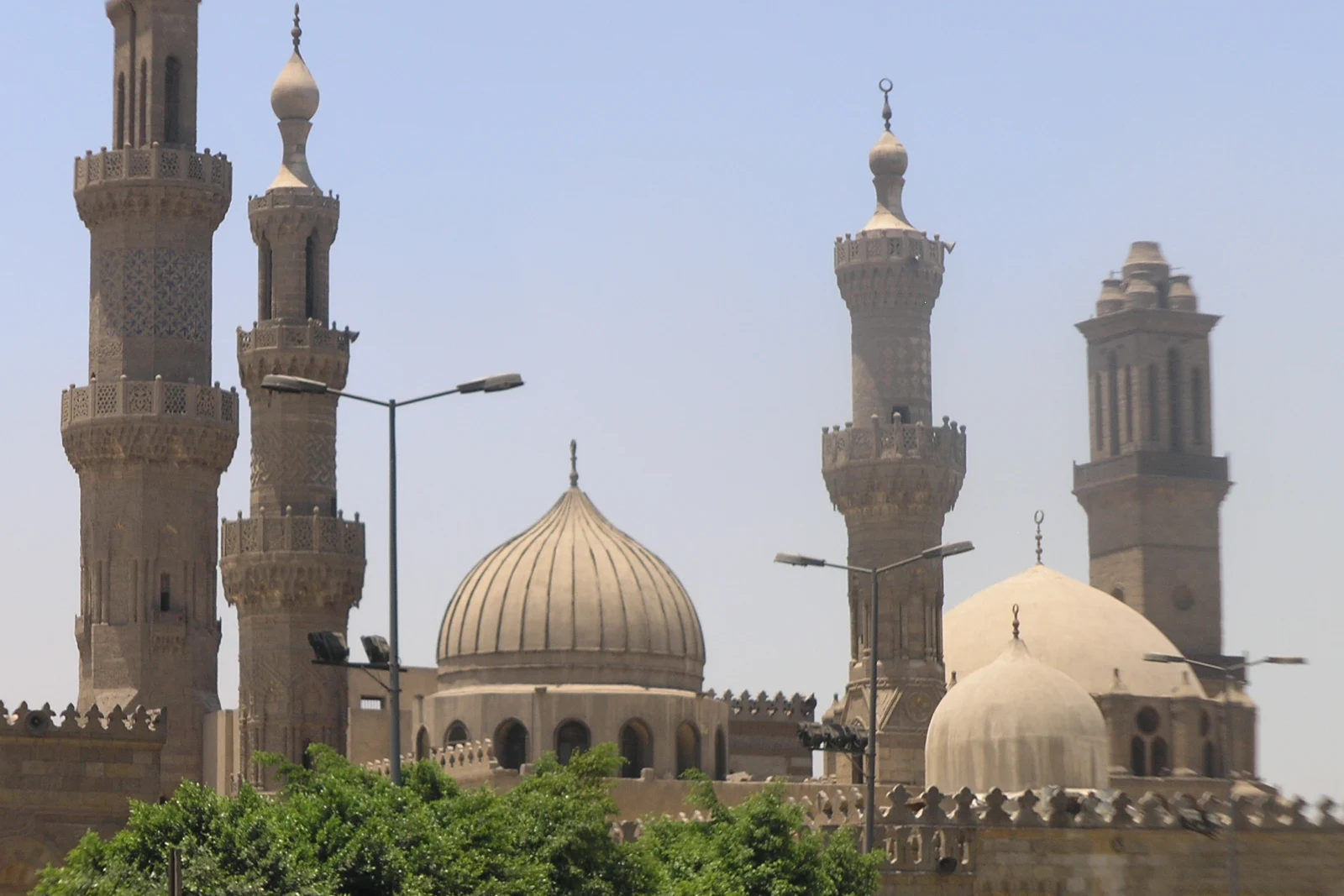 Historic mosque architecture in Cairo