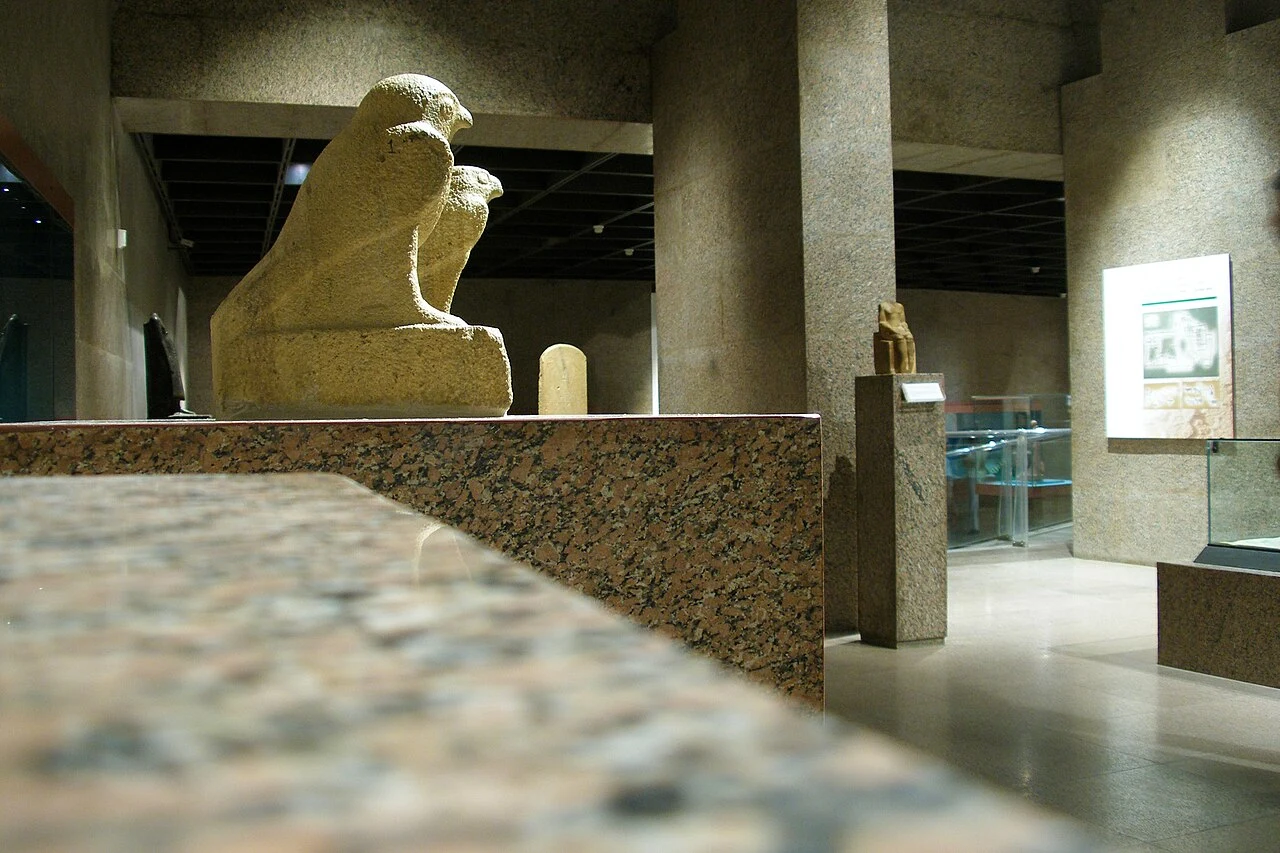 Ancient objects displayed in the Nubian Museum in Aswan